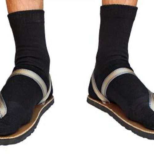 Calcetines Crew Wool Tabi para Sandalias Earth Runners
