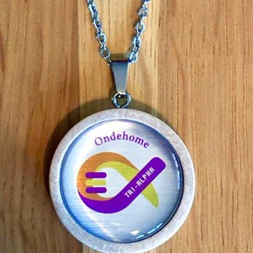 Colgante Antiondas Electromagnéticas en Madera de Protección Personal Ondehome tri-alpha